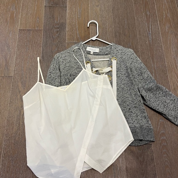 DEREK LAM 10 CROSBY lace up sweatshirt - Picture 4 of 4